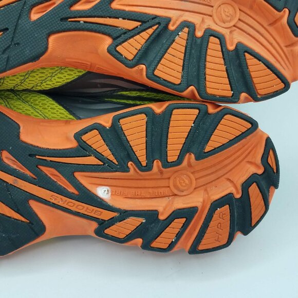 Brooks Launch Neon & Orange Running Sneakers Shoes Low Mesh 11.5 D 1100651D870 main image 2